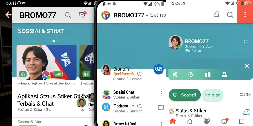 Antarmuka BROMO77 yang menarik dan penuh warna.