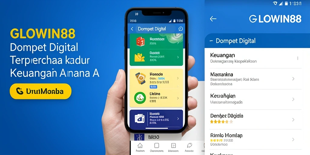 Antarmuka GLOWIN88 yang intuitif dan mudah digunakan untuk Dompet Digital.