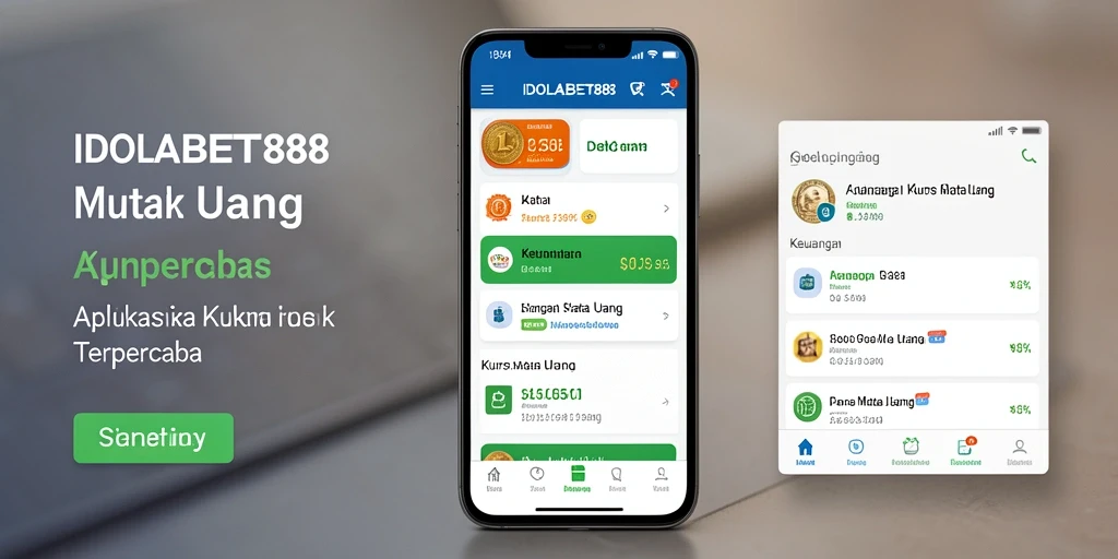 Tampilan antarmuka aplikasi IDOLABET88 yang sederhana dan informatif.