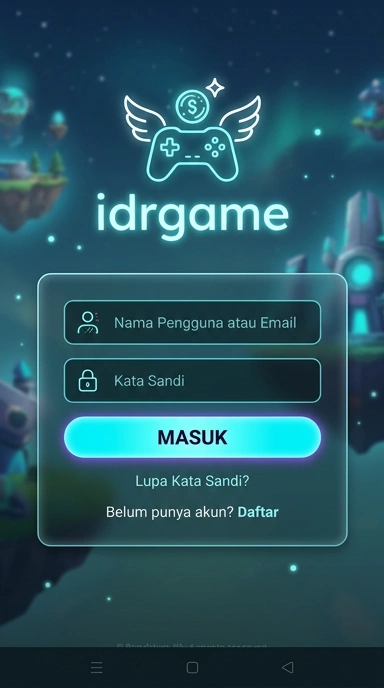 Cara Masuk Akun idrgame di Android Mudah